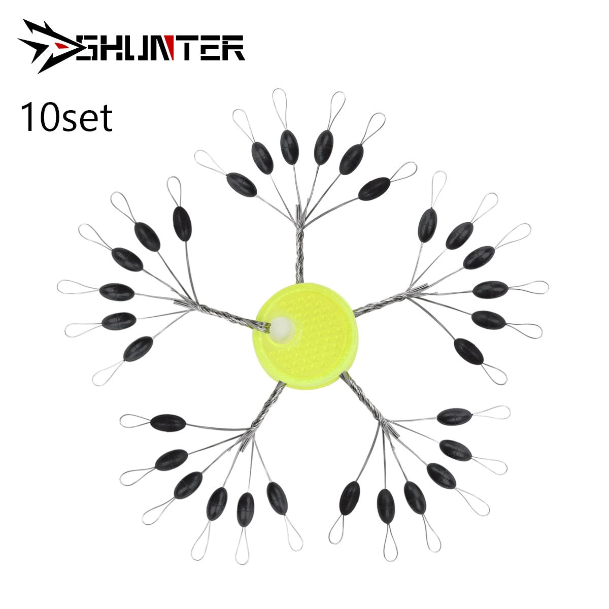 60pcs 10 Group Set High Quality Rubber Space Beans For Sea Carp Fly Fishing Black Rubber Oval Stopper Fishing Bobber Float