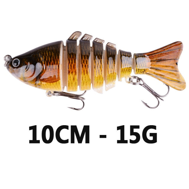 Fishing wobbler Lifelike 6/7 Segment Swimbait Crankbait Hard Bait Slow 10cm 17g 15g Isca Artificial Lures Fishing Tackle