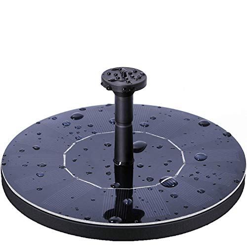 LAWOHO Solar Fountain Pump 1.5W Upgraded Submersible Solar Water Fountain Panel Kit for Bird Bath,Small Pond,Garden and Lawn