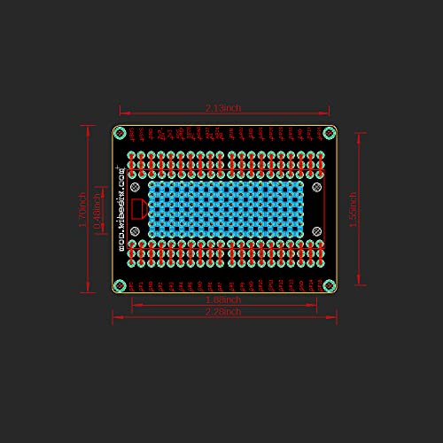 Treedix Compatible with Raspberry PI PICO Breakout Board Flexible PCB Shield Board with Pin Header