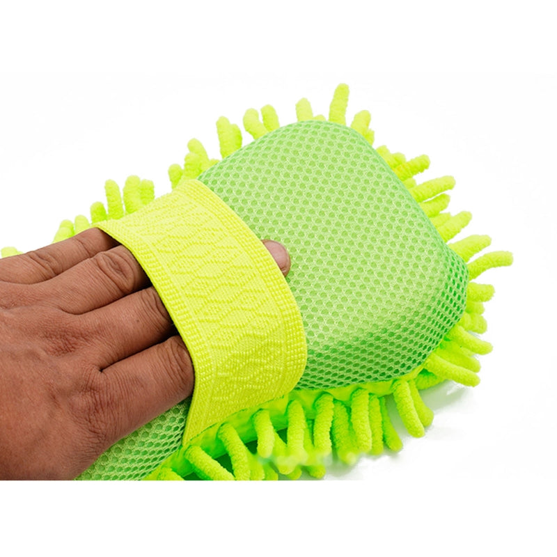 Car Chenille Coral Wash Glove Lint Free Sponge Brush