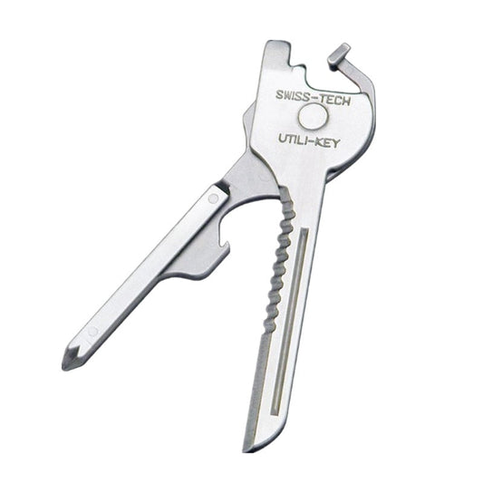 1PC EDC Multi Tool 6 in 1 Stainless Steel Utili-Key Key Ring Chain Pendant Pocket Cutter Mini knife unboxing knife Screwdriver