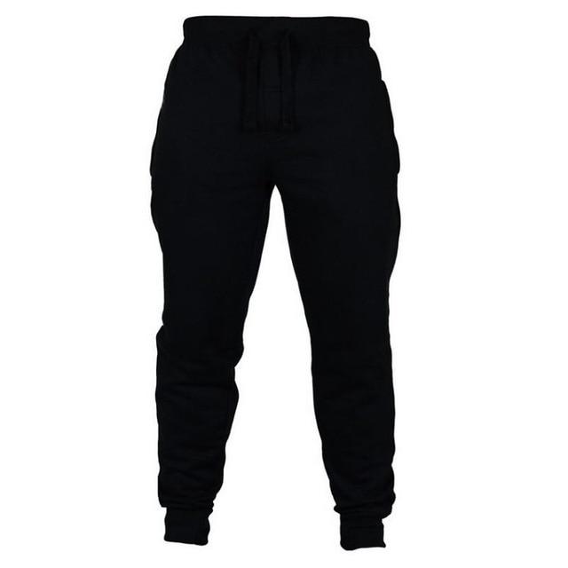 Mens Joggers Casual Pants Fitness Men Sportswear Tracksuit Bottoms Skinny Sweatpants Trousers Black Gyms Jogger Track Pants - teddypopup