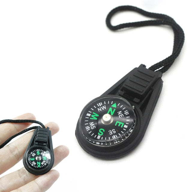 Mini Compass Survival Kit with Keychain for Outdoor Camping Hiking Hunting Backpack decorations