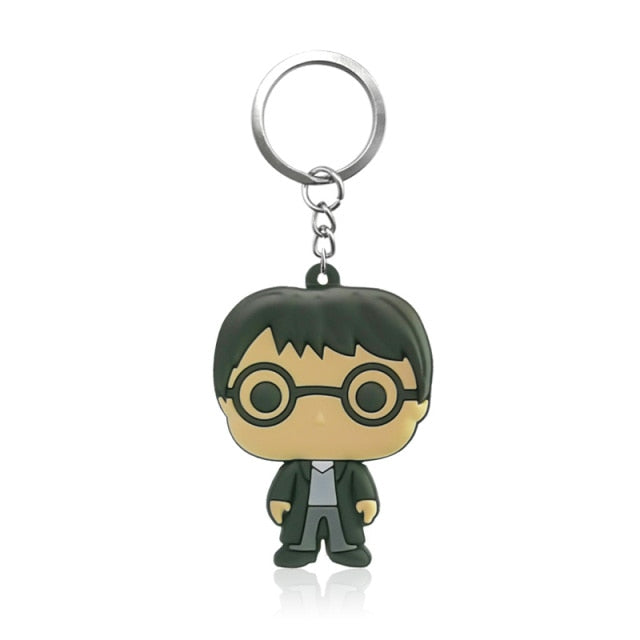 1PCS PVC Key Chain Cartoon Figure Anime Key Ring Key Holder Kids Toy Pendant Keychain Jewelry Keys Decoration Trinkets Accessory