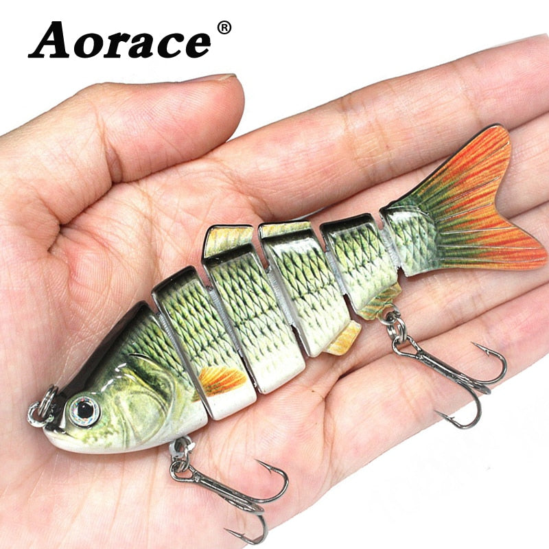 Fishing wobbler Lifelike  6/7 Segment Swimbait Crankbait Hard Bait Slow 10cm 17g 15g Isca Artificial Lures Fishing Tackle