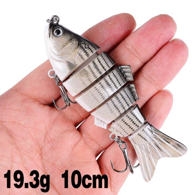 Fishing wobbler Lifelike  6/7 Segment Swimbait Crankbait Hard Bait Slow 10cm 17g 15g Isca Artificial Lures Fishing Tackle