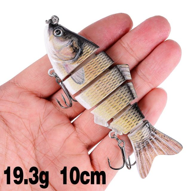 Fishing wobbler Lifelike  6/7 Segment Swimbait Crankbait Hard Bait Slow 10cm 17g 15g Isca Artificial Lures Fishing Tackle