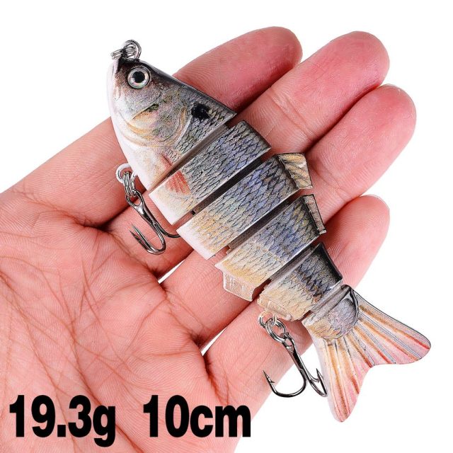 Fishing wobbler Lifelike  6/7 Segment Swimbait Crankbait Hard Bait Slow 10cm 17g 15g Isca Artificial Lures Fishing Tackle