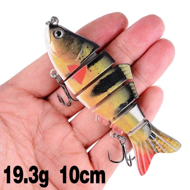 Fishing wobbler Lifelike  6/7 Segment Swimbait Crankbait Hard Bait Slow 10cm 17g 15g Isca Artificial Lures Fishing Tackle