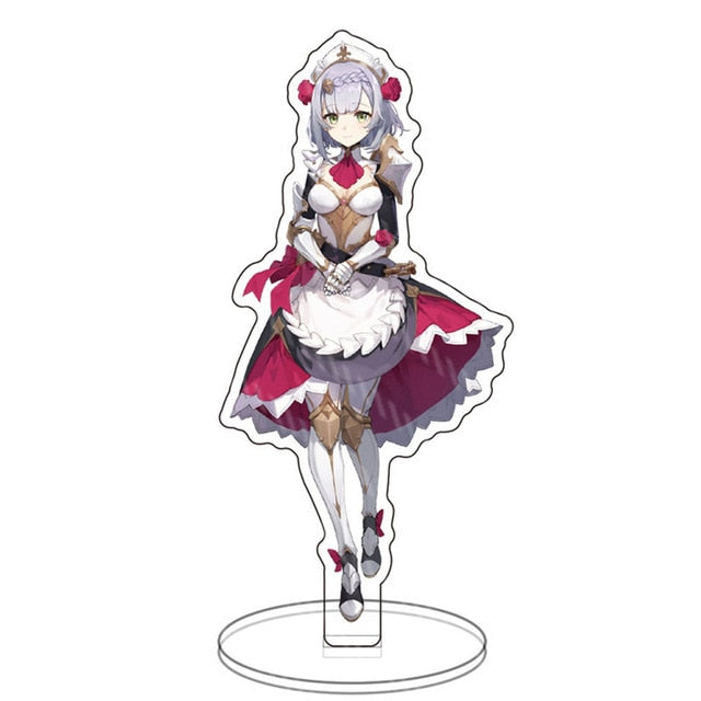 Hot Game Genshin Impact Zhongli Character Acrylic Figure Stand Model Plate Desk Decor Barbara Cute Standing Sign Great Gifts