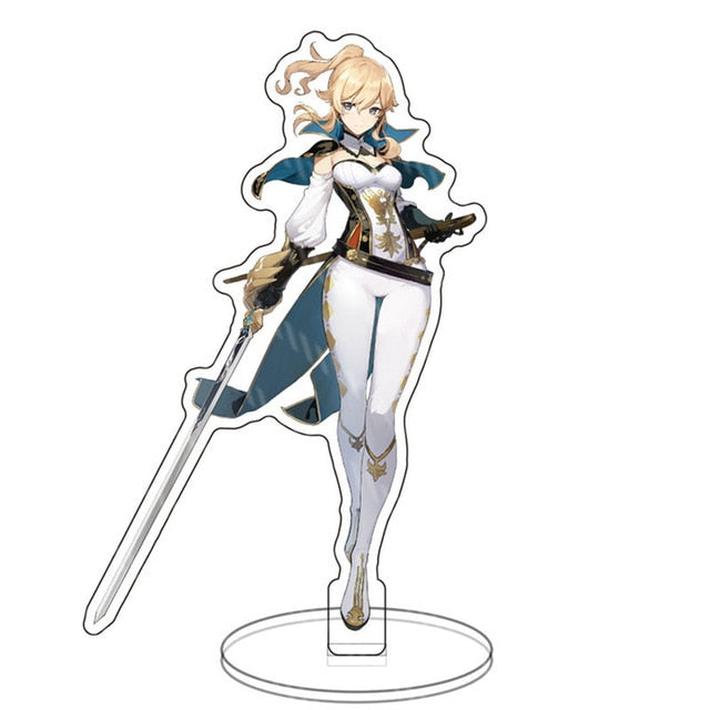 Hot Game Genshin Impact Zhongli Character Acrylic Figure Stand Model Plate Desk Decor Barbara Cute Standing Sign Great Gifts