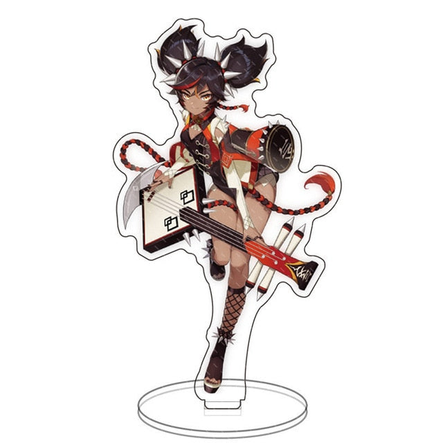 Hot Game Genshin Impact Zhongli Character Acrylic Figure Stand Model Plate Desk Decor Barbara Cute Standing Sign Great Gifts