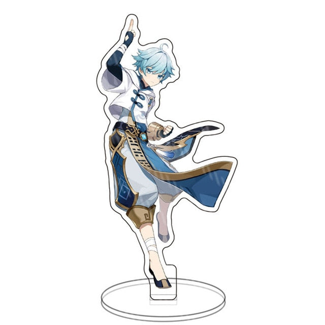 Hot Game Genshin Impact Zhongli Character Acrylic Figure Stand Model Plate Desk Decor Barbara Cute Standing Sign Great Gifts