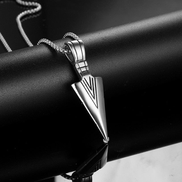 2021 Fashion New Black Rectangle Pendant Necklace Men Trendy Simple Stainless Steel Chain Men Necklace Jewelry Gift