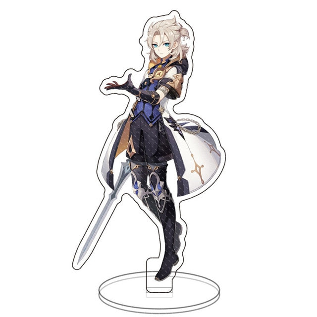 Hot Game Genshin Impact Zhongli Character Acrylic Figure Stand Model Plate Desk Decor Barbara Cute Standing Sign Great Gifts