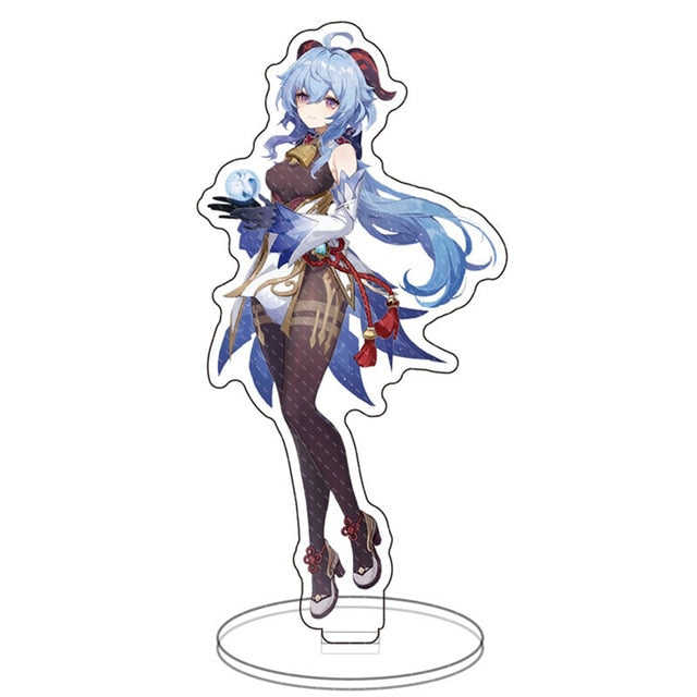 Hot Game Genshin Impact Zhongli Character Acrylic Figure Stand Model Plate Desk Decor Barbara Cute Standing Sign Great Gifts