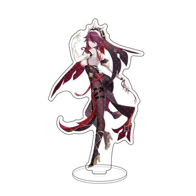 Hot Game Genshin Impact Zhongli Character Acrylic Figure Stand Model Plate Desk Decor Barbara Cute Standing Sign Great Gifts