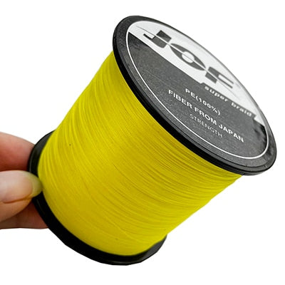 JOF 500M 300M 100M Multicolour PE Braided Wire 8/4 Strands Multifilament Japanese Fishing Line