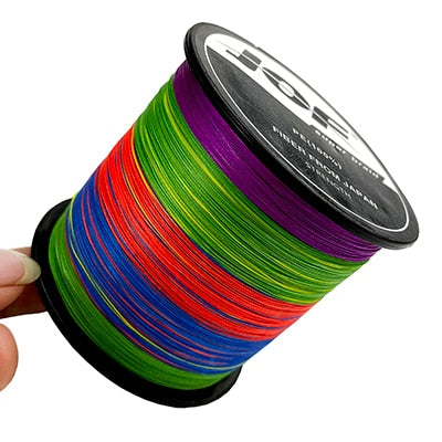 JOF 500M 300M 100M Multicolour PE Braided Wire 8/4 Strands Multifilament Japanese Fishing Line