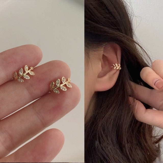 1Pc Helix Cartilage Conch Fake Without Piercing Cuff Earring Earcuff Wrap Rock Earring Cuff No Piercing Women Clip Adjustable.000