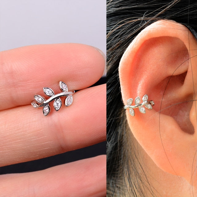 1Pc Helix Cartilage Conch Fake Without Piercing Cuff Earring Earcuff Wrap Rock Earring Cuff No Piercing Women Clip Adjustable.000