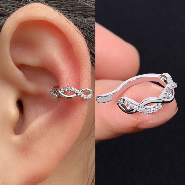 1Pc Helix Cartilage Conch Fake Without Piercing Cuff Earring Earcuff Wrap Rock Earring Cuff No Piercing Women Clip Adjustable.000