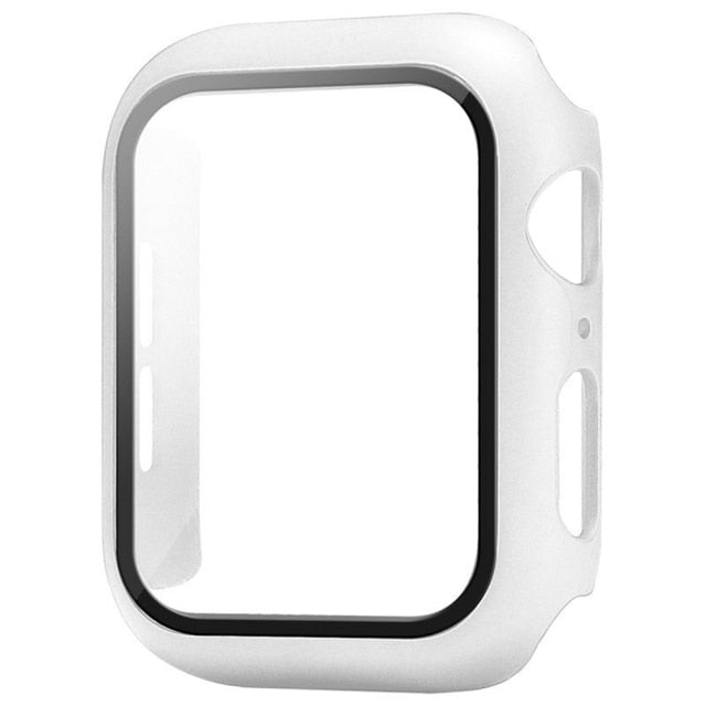 Glass+Case For Apple Watch Serie 6 5 4 3 2 1 SE 44mm 40mm iWatch Case 42mm 38mm Bumper Screen Protector+Cover Watch Accessorie