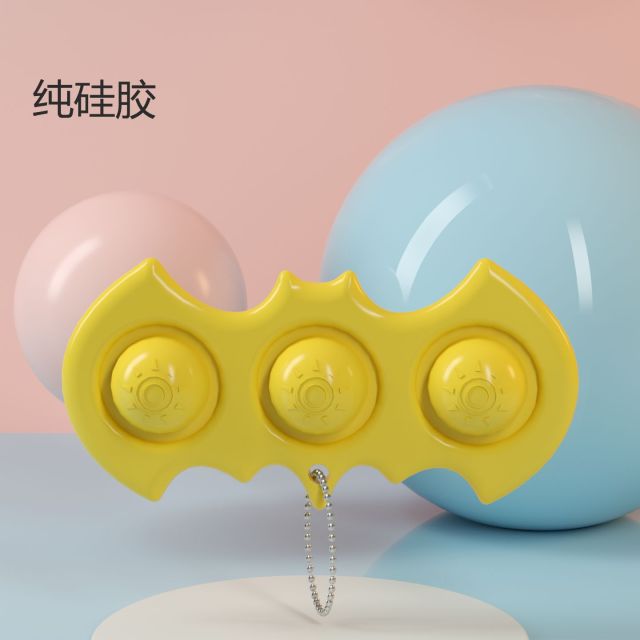 Luminous Keychain Stress Relief Squishy Pops It Fidget Toys Octopus Push Bubble Pops Fidget Sensory Toy For Autism Special