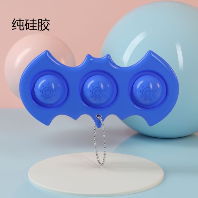 Luminous Keychain Stress Relief Squishy Pops It Fidget Toys Octopus Push Bubble Pops Fidget Sensory Toy For Autism Special