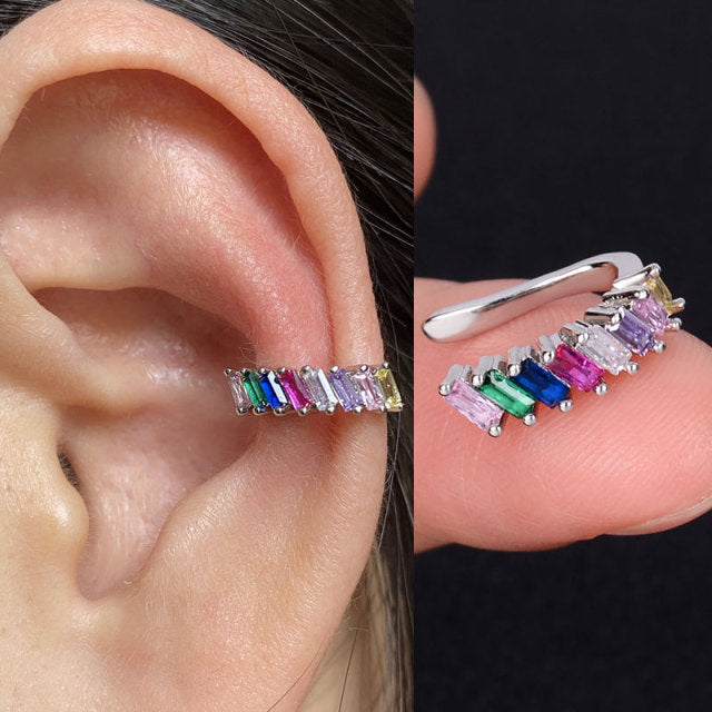 1Pc Helix Cartilage Conch Fake Without Piercing Cuff Earring Earcuff Wrap Rock Earring Cuff No Piercing Women Clip Adjustable.000