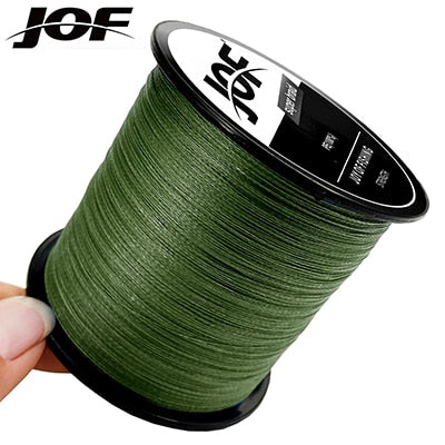 JOF 500M 300M 100M Multicolour PE Braided Wire 8/4 Strands Multifilament Japanese Fishing Line