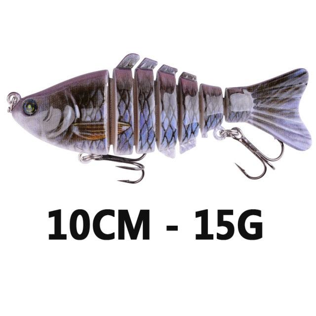 Fishing wobbler Lifelike  6/7 Segment Swimbait Crankbait Hard Bait Slow 10cm 17g 15g Isca Artificial Lures Fishing Tackle