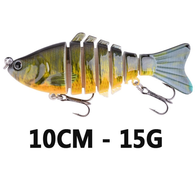 Fishing wobbler Lifelike  6/7 Segment Swimbait Crankbait Hard Bait Slow 10cm 17g 15g Isca Artificial Lures Fishing Tackle