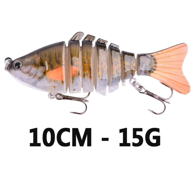 Fishing wobbler Lifelike  6/7 Segment Swimbait Crankbait Hard Bait Slow 10cm 17g 15g Isca Artificial Lures Fishing Tackle