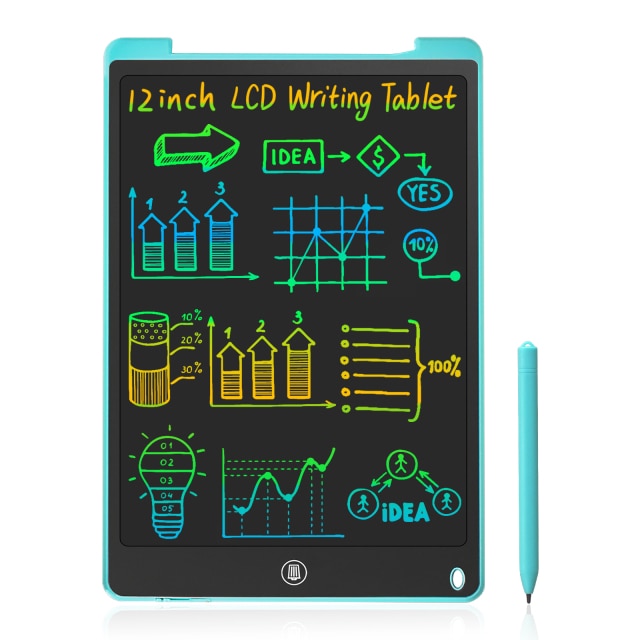 8.5/9.5/12 Inch Erasable Reuseable LCD Writing Tablet Notespad Doodle Board with Colorful Screen Personalized Gift For Children