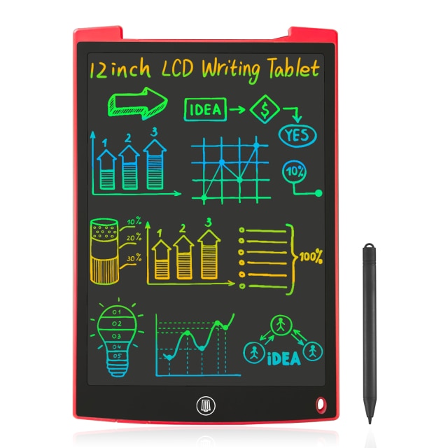 8.5/9.5/12 Inch Erasable Reuseable LCD Writing Tablet Notespad Doodle Board with Colorful Screen Personalized Gift For Children