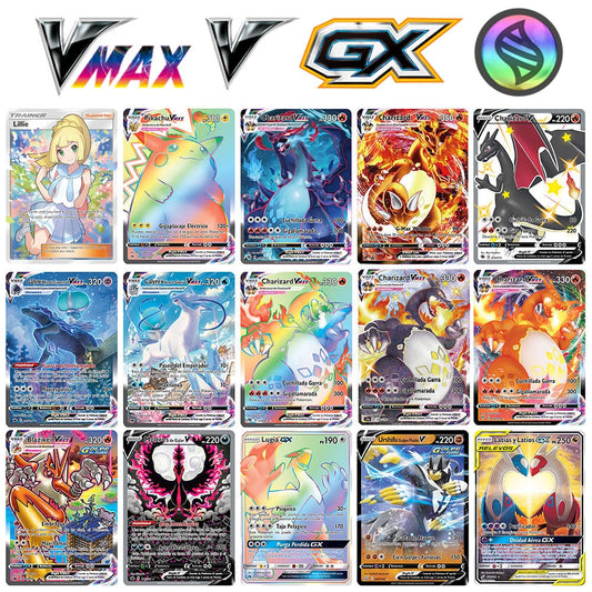 2021 New Pokemon Cards Holographic Bord Game Vmax GX Mega Tag Team Energy Trading Card Game English Version Kids Gift