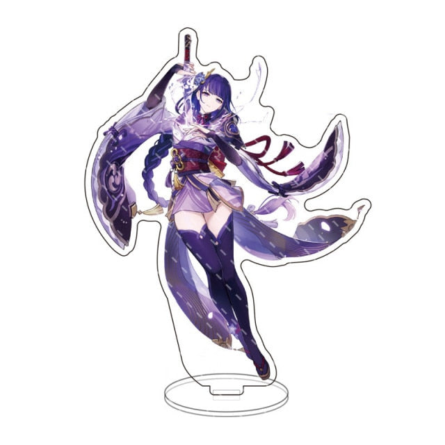 Hot Game Genshin Impact Zhongli Character Acrylic Figure Stand Model Plate Desk Decor Barbara Cute Standing Sign Great Gifts