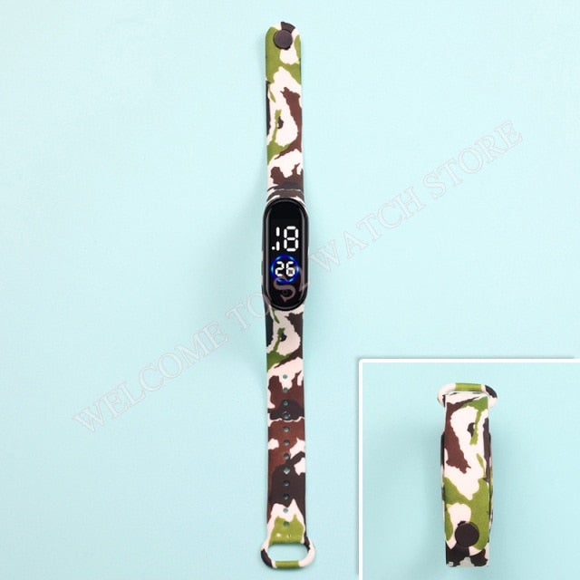 Fashion Sports Watch For Kids Children Waterproof Led Digital Watch Ultra-light Silicone Strap Teen Boys Girls WristWatch Unisex