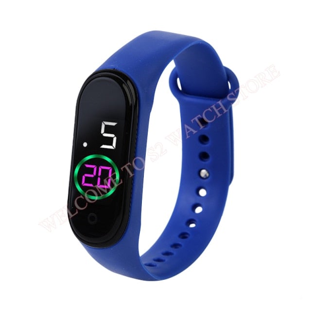 Fashion Sports Watch For Kids Children Waterproof Led Digital Watch Ultra-light Silicone Strap Teen Boys Girls WristWatch Unisex