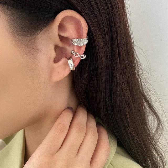 2020 Fashion Frog Ear Cuffs Siliver Ear Cuff Clip Earrings For Women Earcuff No Piercing Fake Cartilage Earrings