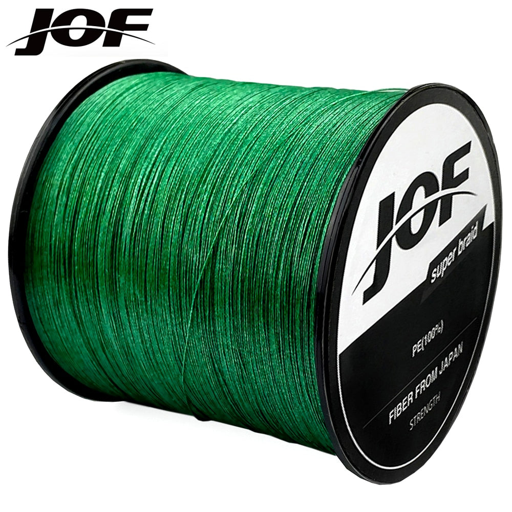 JOF 500M 300M 100M Multicolour PE Braided Wire 8/4 Strands Multifilament Japanese Fishing Line