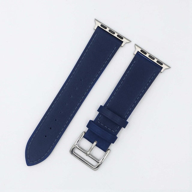 Leather strap for Apple watch band 44mm 40mm 45mm 41mm 38mm 42mm Single tour watchband bracelet iWatch series 5 4 3 6 se 7 band