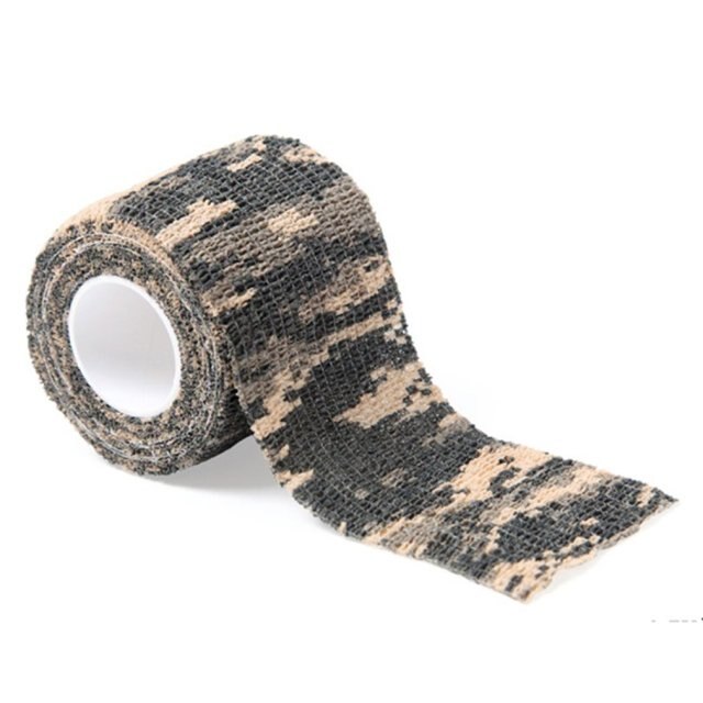 Elastic Wrap Tape Army Adhesive Outdoor Hunting Camouflage Stealth Tape Waterproof Wrap Durable Roll Stealth Wrap Accessory