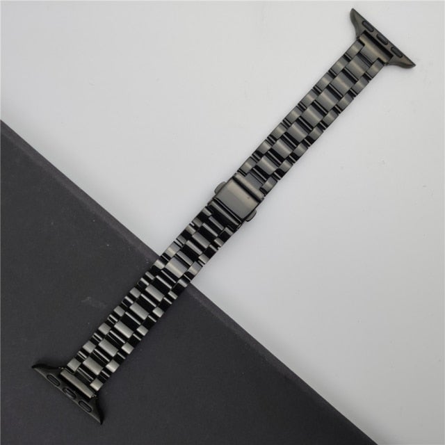 Bracelet for apple watch 7 6 se strap 41mm 45mm 40mm 44mm slim Stainless Steel band for iwatch 5 3 38mm 42mm women Wristband