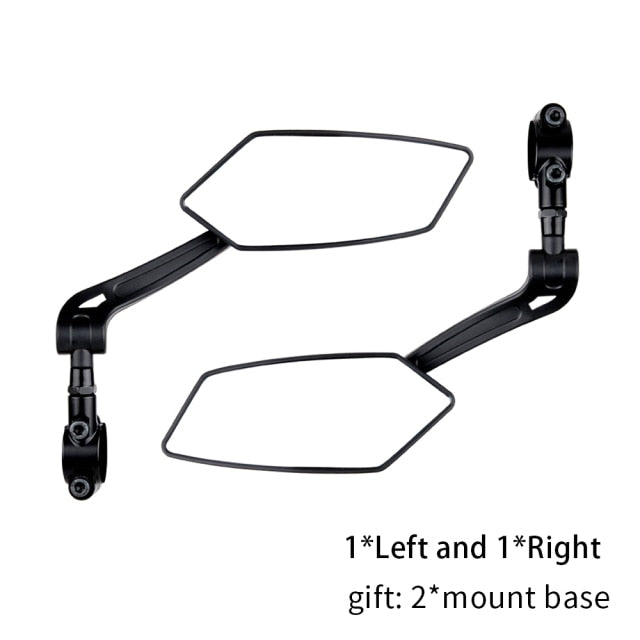 EasyDo Bicycle Handlebar Rear View Mirror Bike Cycling Wide Range Back Sight Reflector Adjustable Left Scooter E Bike Mirror