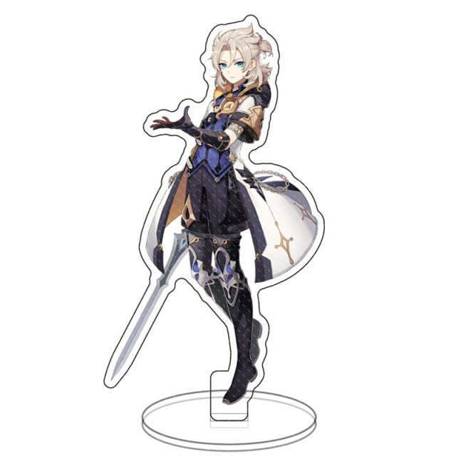 Anime Figure Genshin Impact Xiao Venti Hutao Zhongli Acrylic Stand Model Plate Desk Decor Standing Sign Keychain for Fans Gifts