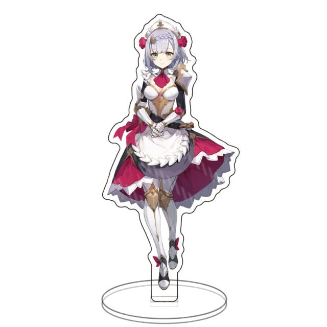 Anime Figure Genshin Impact Xiao Venti Hutao Zhongli Acrylic Stand Model Plate Desk Decor Standing Sign Keychain for Fans Gifts