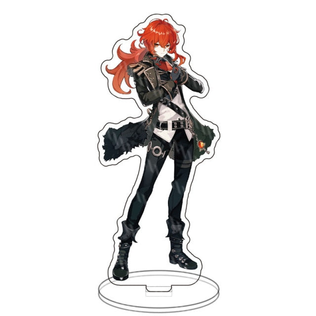 Anime Figure Genshin Impact Xiao Venti Hutao Zhongli Acrylic Stand Model Plate Desk Decor Standing Sign Keychain for Fans Gifts